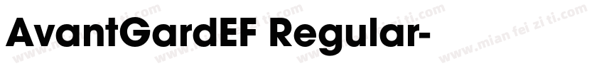 AvantGardEF Regular字体转换